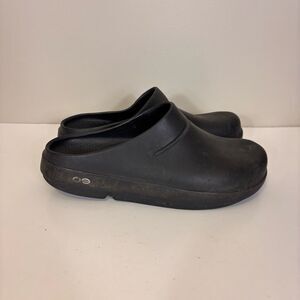 Oofos Black Closed Toe‎ Clog Comfort Shoes Women's 9